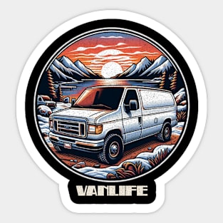 Winter Ford Vanlife Sticker